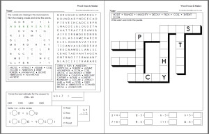 free word search puzzle maker for teachers